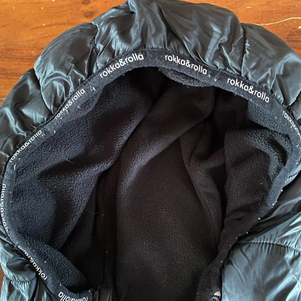 Rokka and Rolla Children's Black‎ Hooded Puffer Jacket size 6